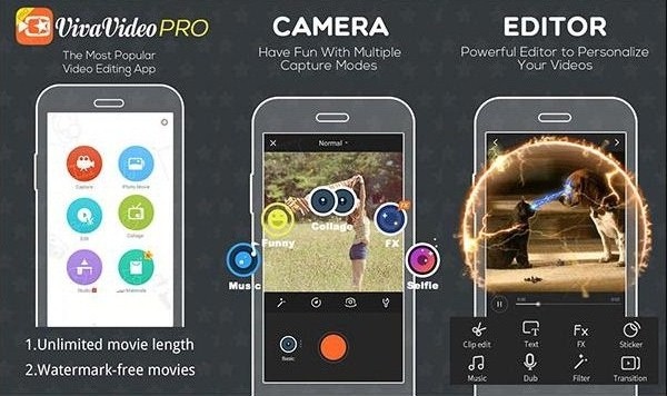 Features Of VivaVideo Pro APK