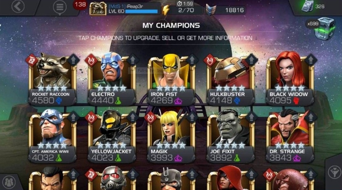 Features Of Marvel Contest of Champions Mod APK
