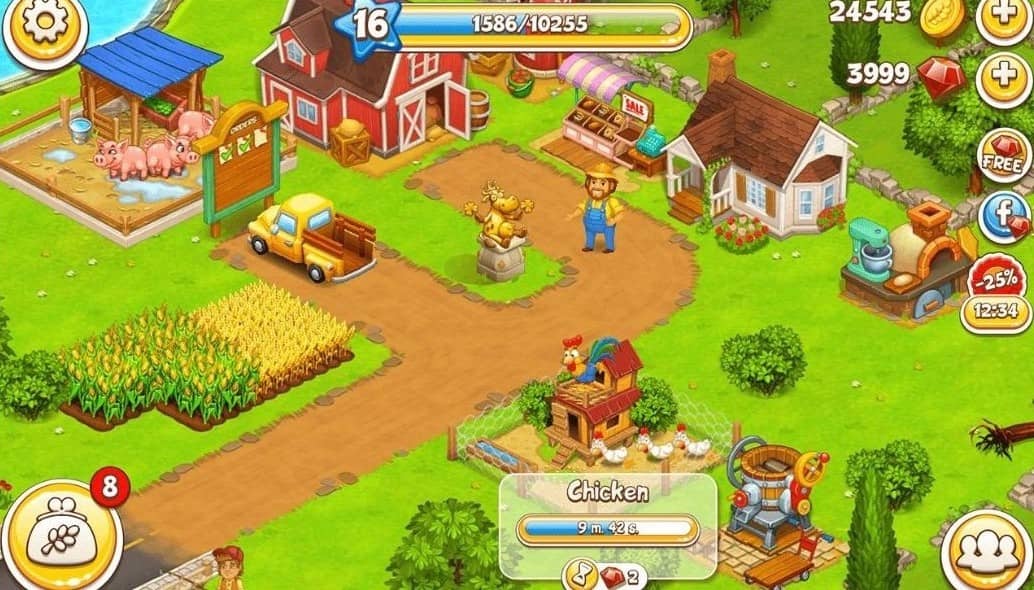 Download Farm Town: Happy Farming Day APK MOD Version 2021