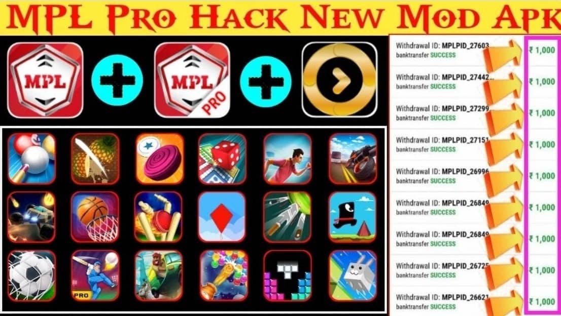 Download MPL Pro MOD Unlimited Money APK the Latest Version 2021