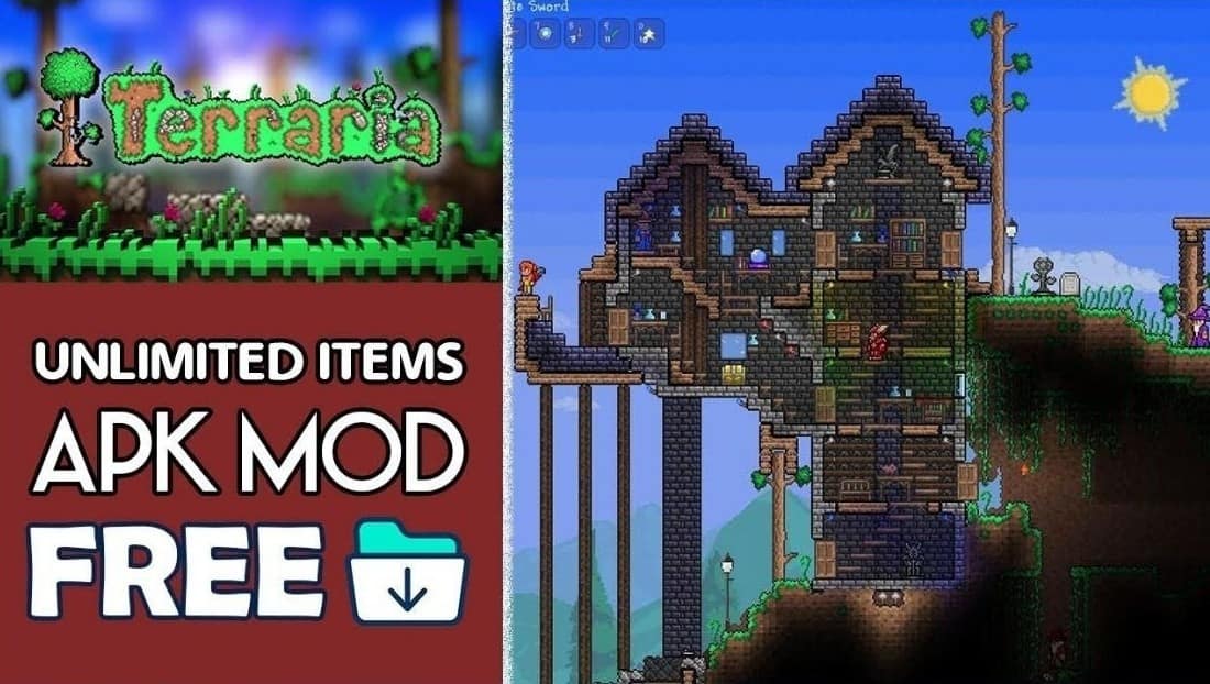 Download Terraria MOD APK Unlimited items & Health Latest Version 2021